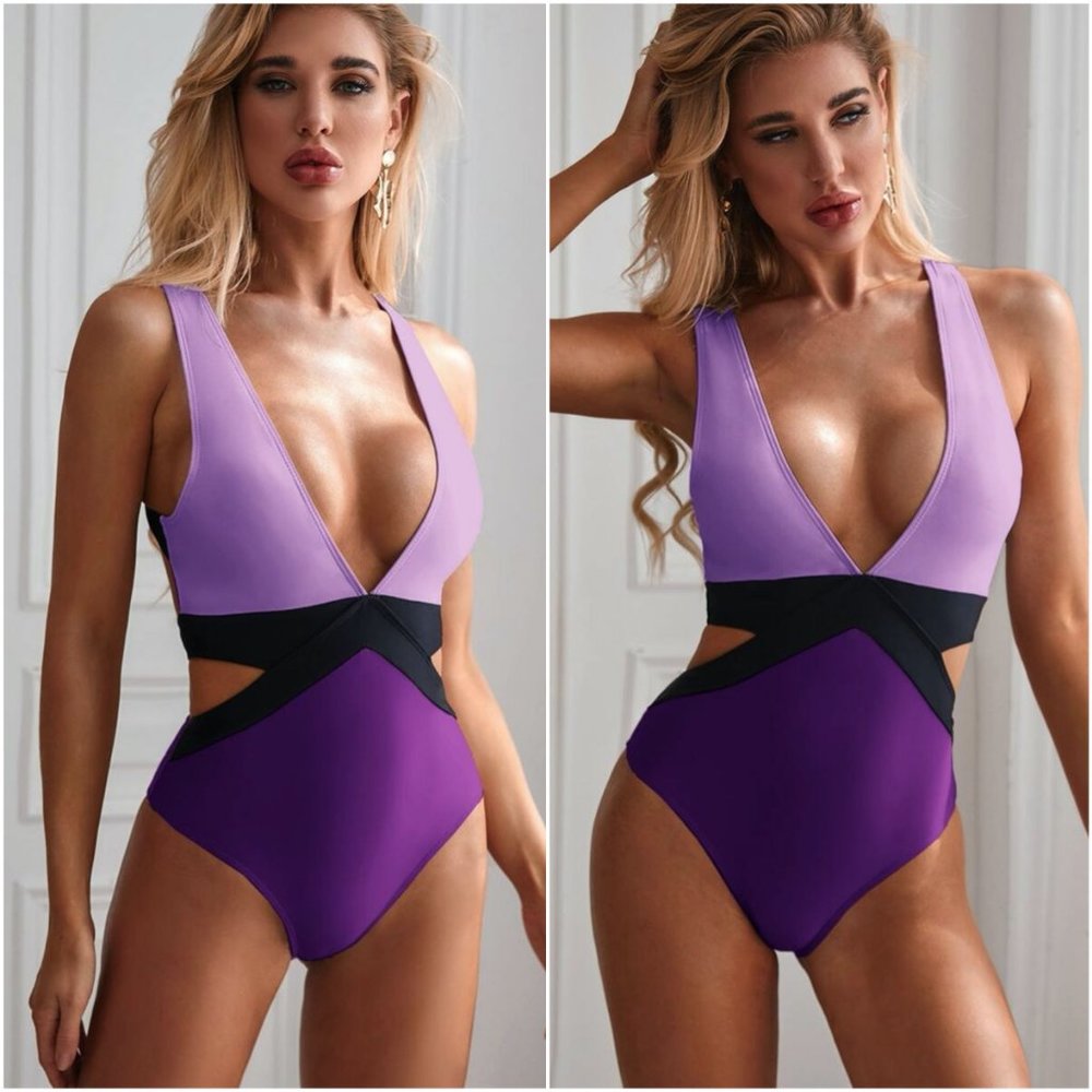 IN STOCK KHLOE Cut out Sexy Back Monokini - Picture 2 of 3